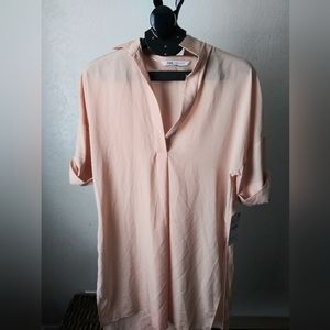 Zara light pink shirt NWT